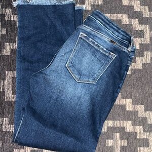 KanCan Frayed Hem Crop Jeans Size 29